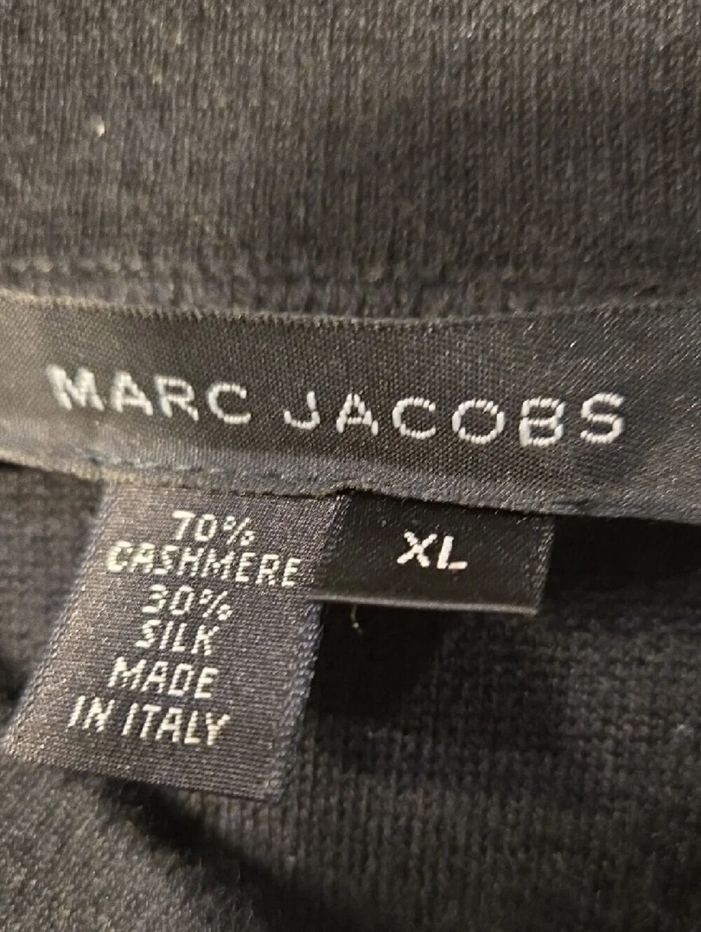 Marc Jacobs Men's Black Crew-Neck Knit Sweater